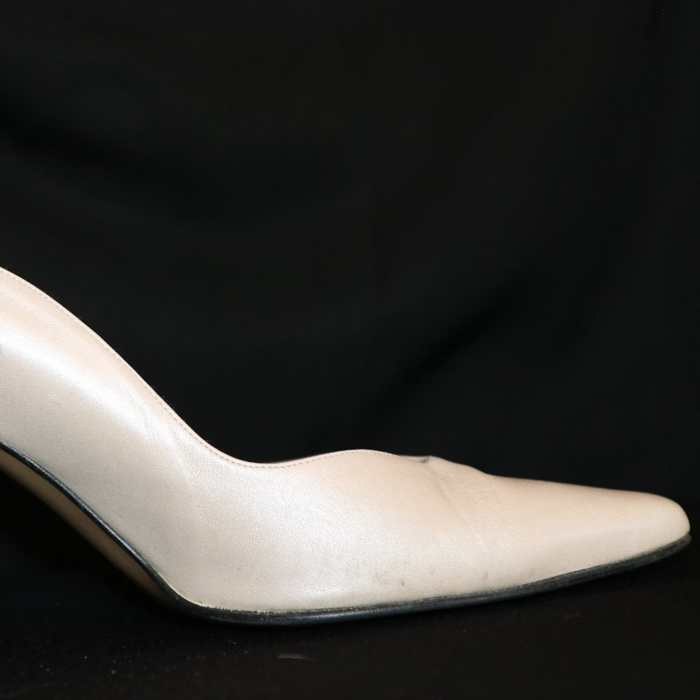 ARNOLD CHURGUN PUMPS SIZE 9 USED CHAMPAGNE - Picture 6 of 10